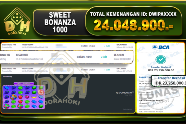 SWEET BONANZA 1000 Rp.24.048.900