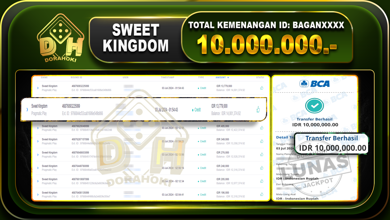 SWEET KINGDOM Rp.10.000.000