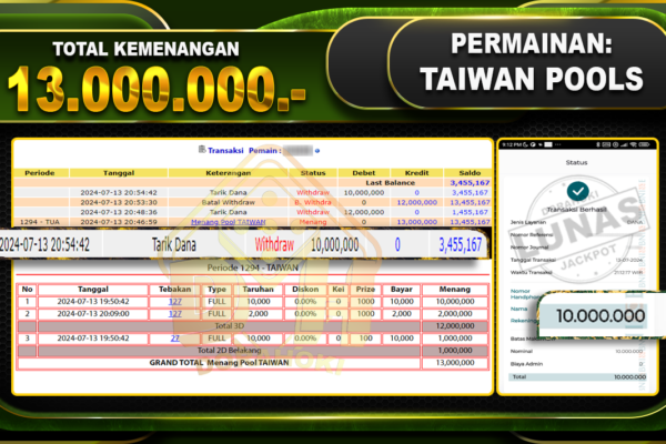 TAIWAN Rp.13.000.000