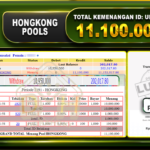 TOGEL HONGKONG Rp.11.100.000 - 2