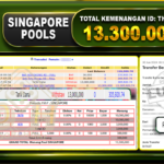 TOGEL SINGAPORE Rp.13.300.000