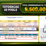 TOGEL TOTOMACAU 4D Rp.9.500.000