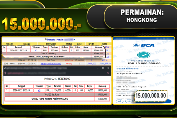 TOGEL HONGKONG Rp15.000.000