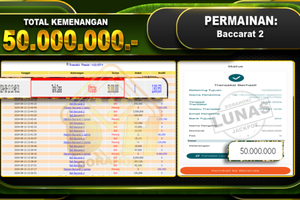 Baccarat Rp 50.000.000