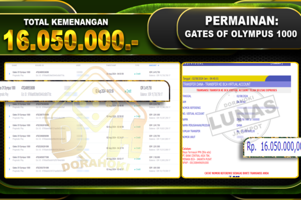 GATES OF OLYMPUS 1000 Rp.16.050.000