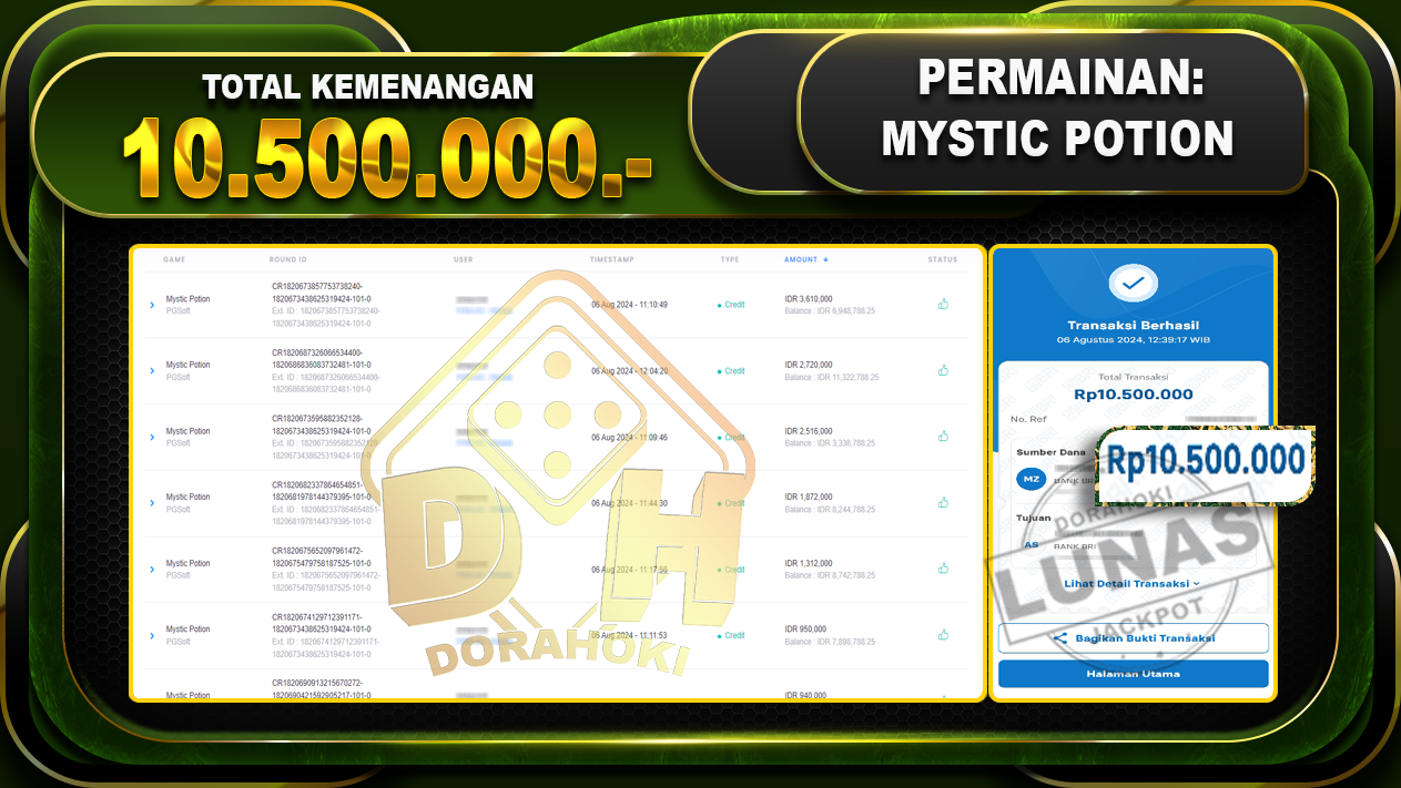 MYSTIC POTION Rp.10.500.000