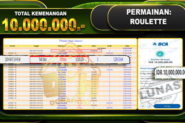 ROULETTE Rp.10.000.000