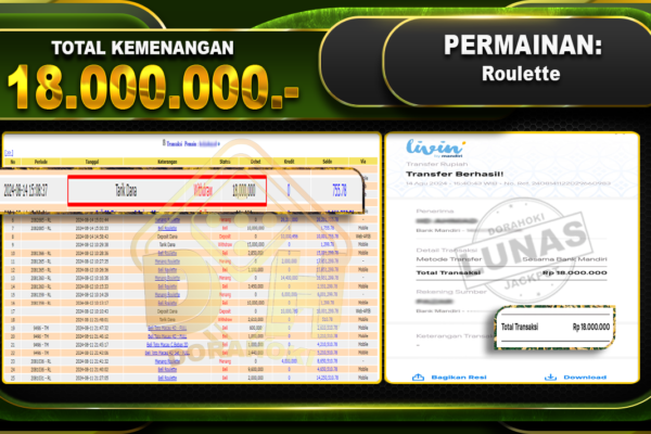 Roulette Rp 18.000.000