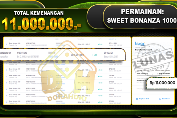 SWEET BONANZA 1000 Rp.11.000.000