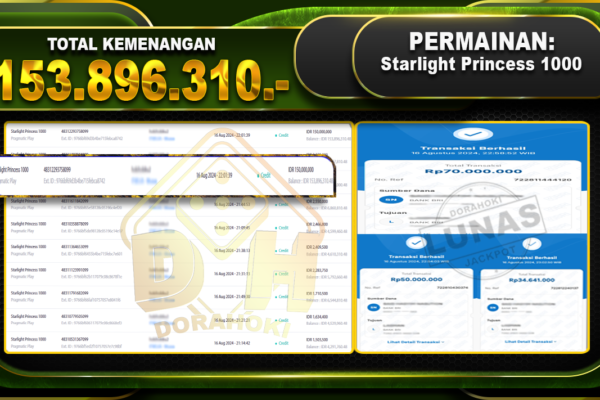 Starlight Princess 1000 Rp 153.896.310