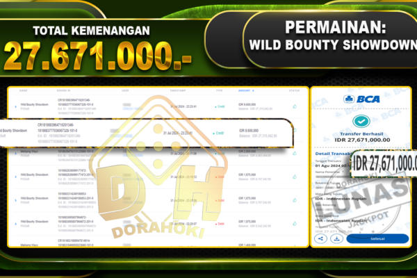 WILD BOUNTY SHOWDOWN Rp.27.671.000