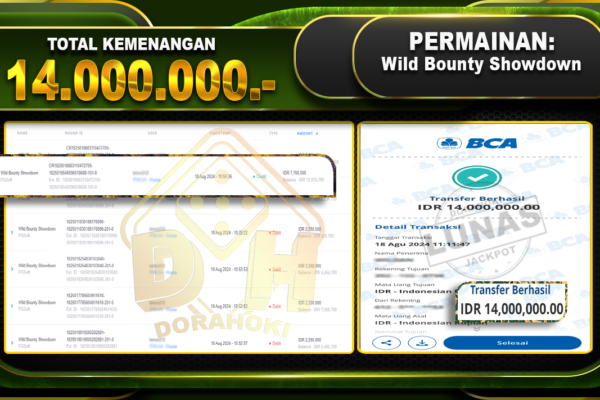 Wild Bounty Showdown Rp 14.000.000