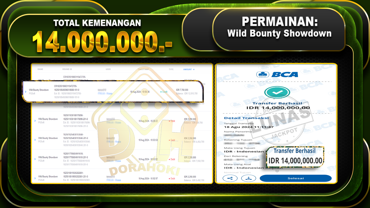 Wild Bounty Showdown Rp 14.000.000