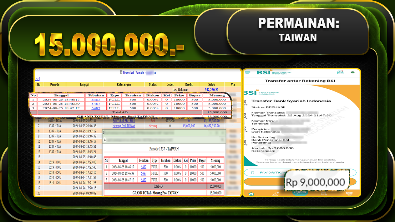 TOGEL TAIWAN Rp 15.000.000