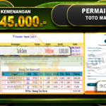 TOGEL TOTOMACAU Rp.10.045.000