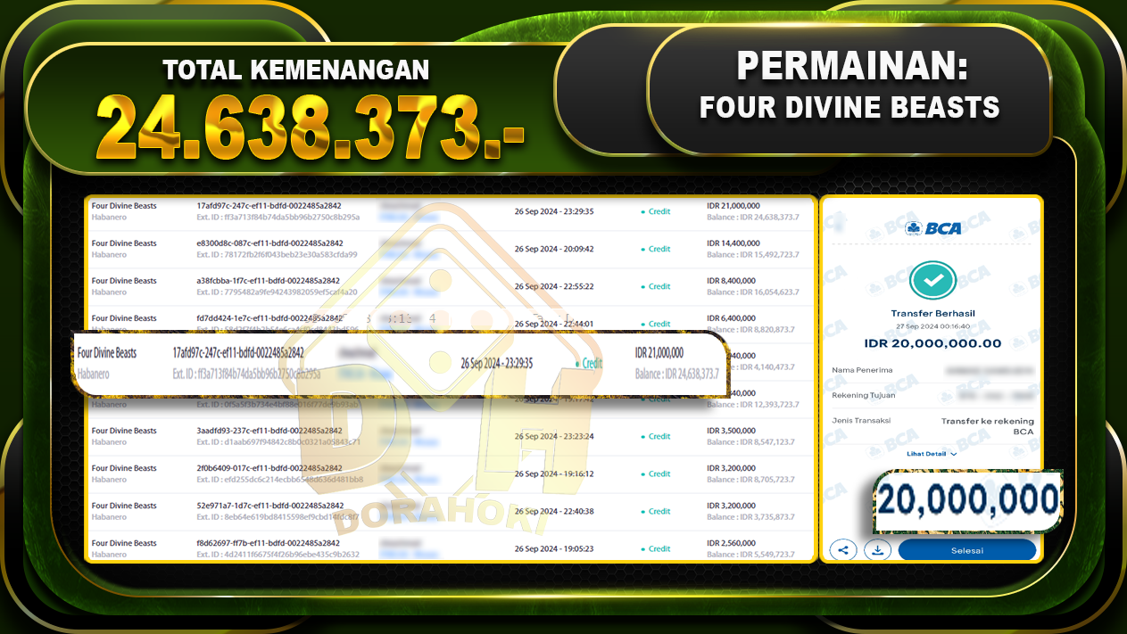 Four Divine Beasts Rp.24.368.373