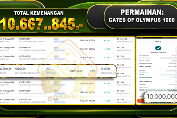 Gates Of Olympus 1000 Rp. 10.667.845