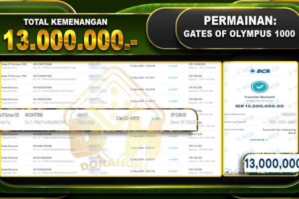 Gates Of Olympus 1000 Rp13.000.000