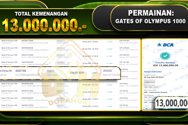 Gates Of Olympus 1000 Rp. 13.000.0000