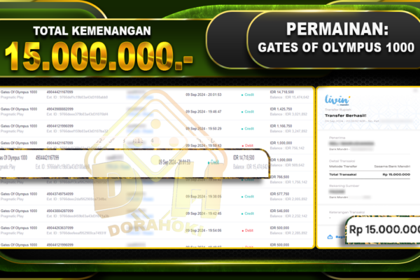 Gates Of Olympus 1000 Rp 15.000.000