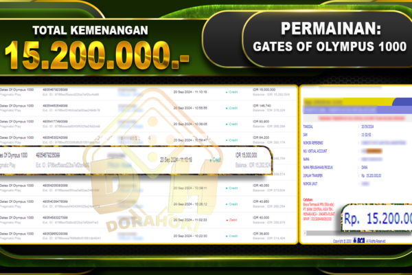 Gates Of Olympus 1000 Rp.15.200.000