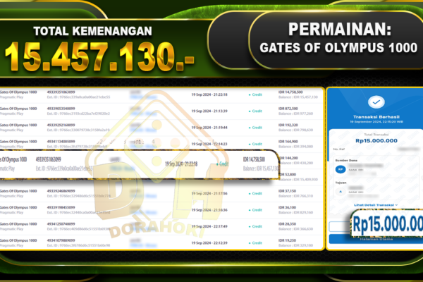 Gates Of Olympus 1000 Rp.15.457.130