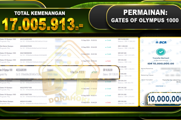 Gates Of Olympus 1000 Rp. 17.005.913