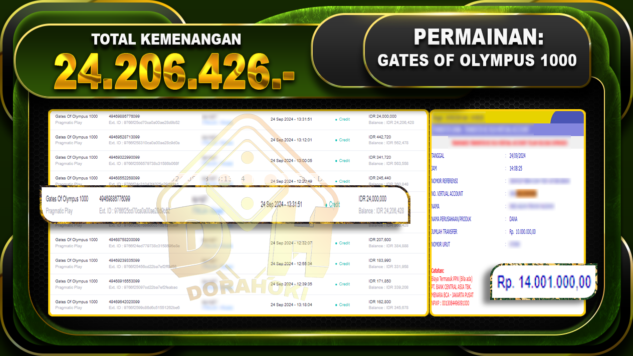 Gates Of Olympus 1000 Rp.24.206.428