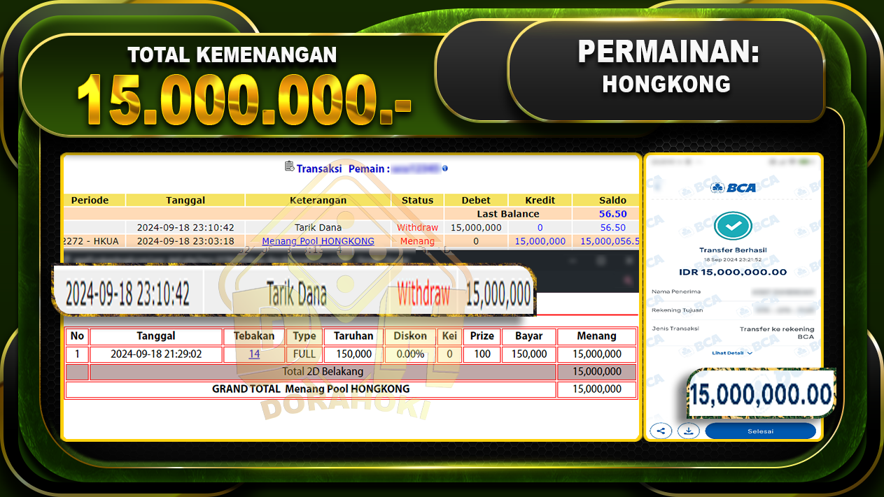 TOGEL HONGKONG Rp.15.000.000