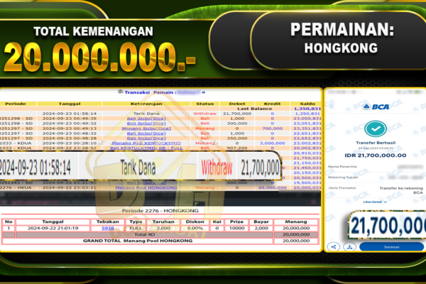 TOGEL HONGKONG Rp.20.000.000