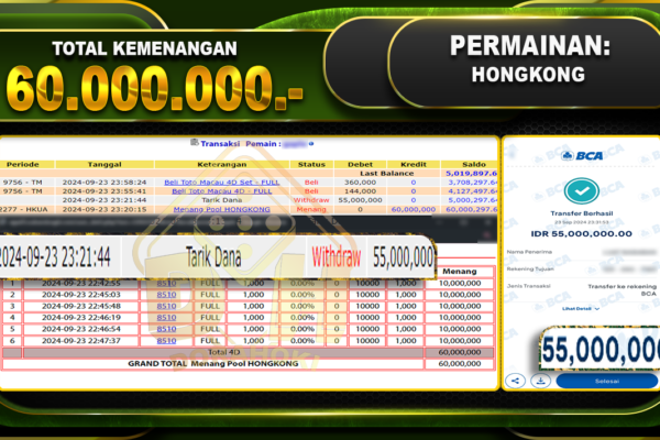 TOGEL HONGKONG Rp.60.000.000