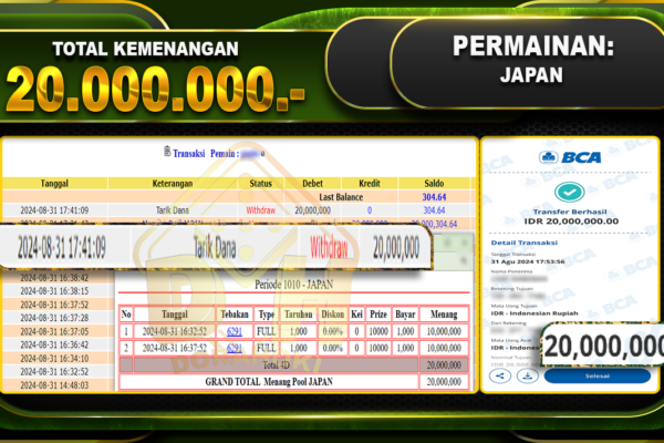 TOGEL JAPAN Rp 20.000.000