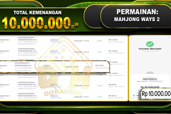 Mahjong Ways 2 Rp 10.000.000