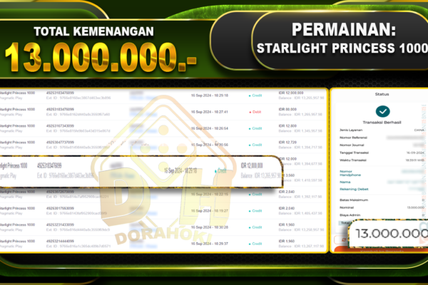 Starlight Princess 1000 Rp. 13.000.000