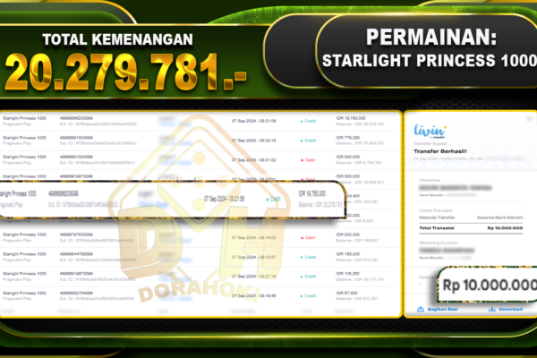 Starlight Princess 1000 Rp 20.279.781