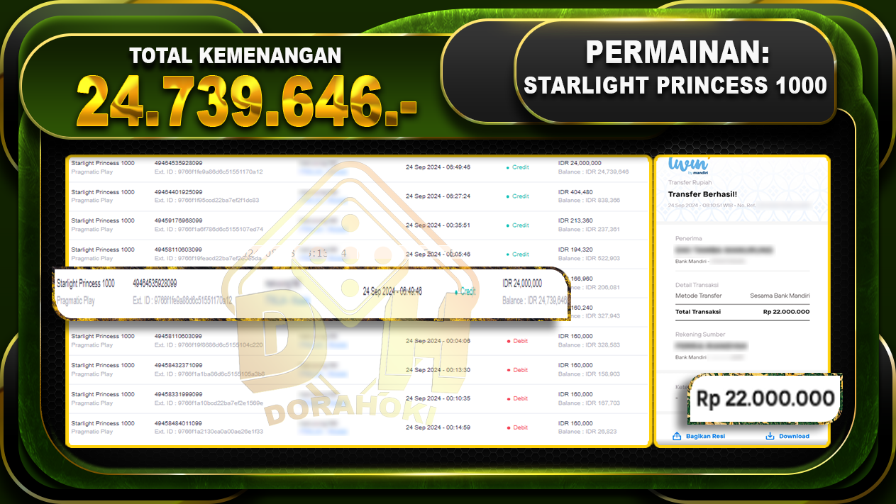 Starlight Princess 1000 Rp.24.739.646