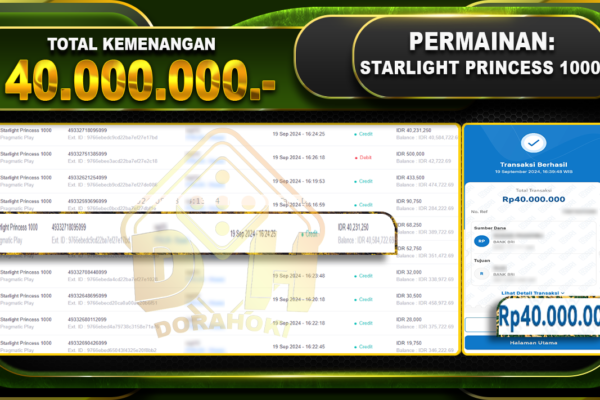 Starlight Princess 1000 Rp.40.000.000