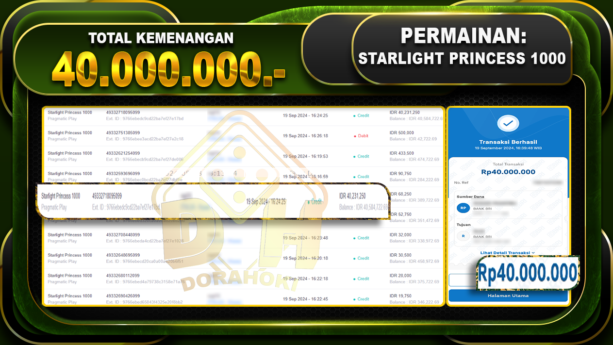 Starlight Princess 1000 Rp.40.000.000