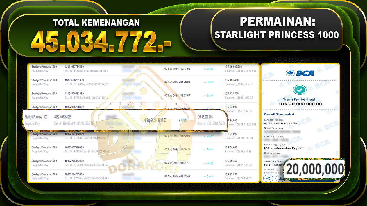 Starlight Princess 1000 Rp 45.034.772