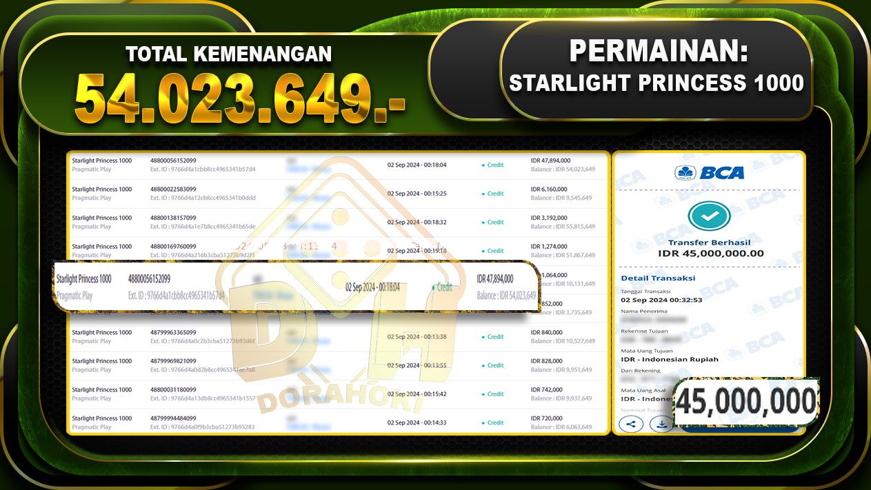 Starlight Princess 1000 Rp 54.023.649