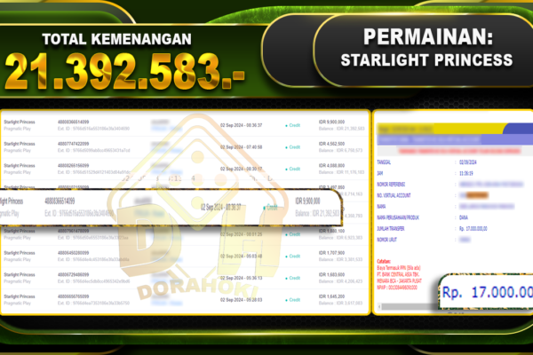 Starlight Princess Rp. 21.392.583