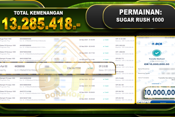 Sugar Rush 1000 Rp.13.285.418