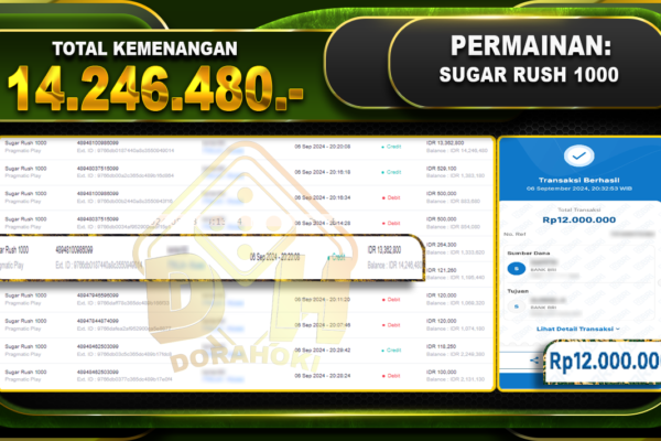 Sugar Rush 1000 Rp. 14.246.480