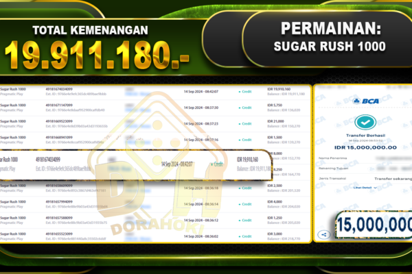 Sugar Rush 1000 Rp 19.911.180