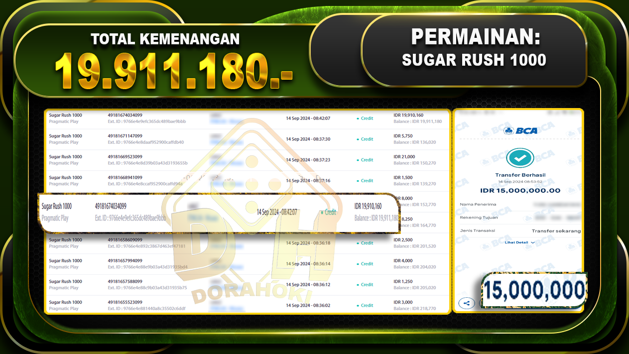 Sugar Rush 1000 Rp 19.911.180