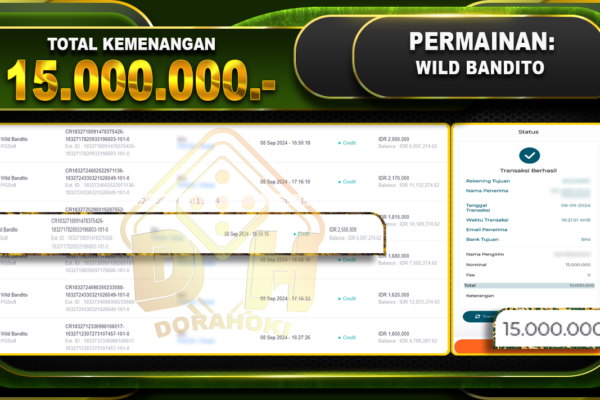 Wild Bandito Rp 15.000.0000