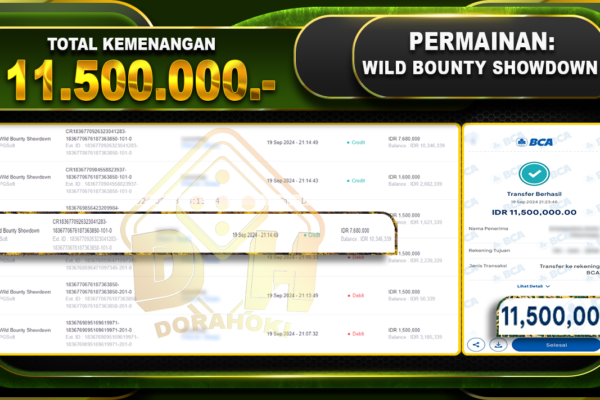 Wild Bounty Showdown Rp.11.500.000