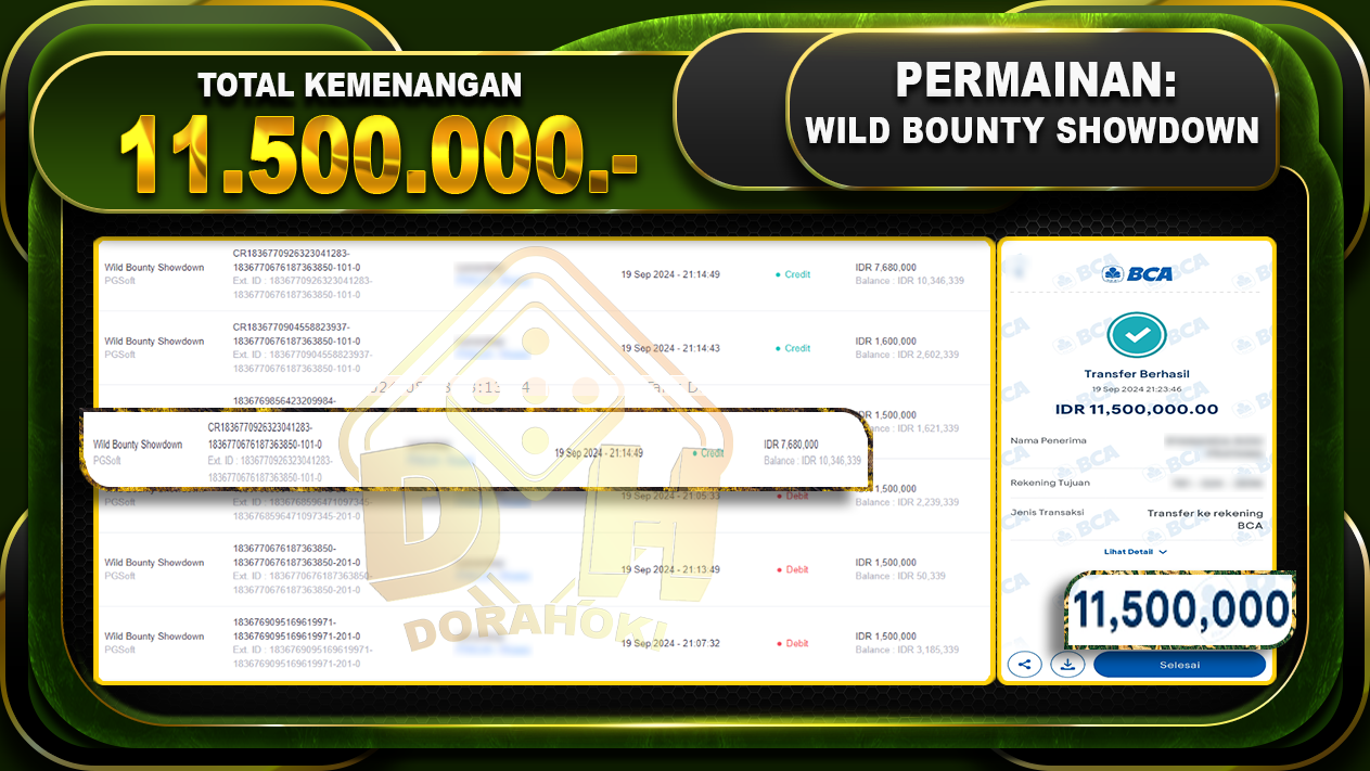 Wild Bounty Showdown Rp.11.500.000