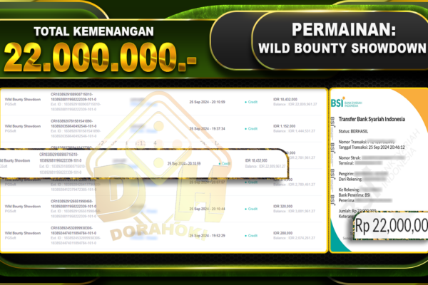 Wild Bounty Showdown Rp.22.000.000