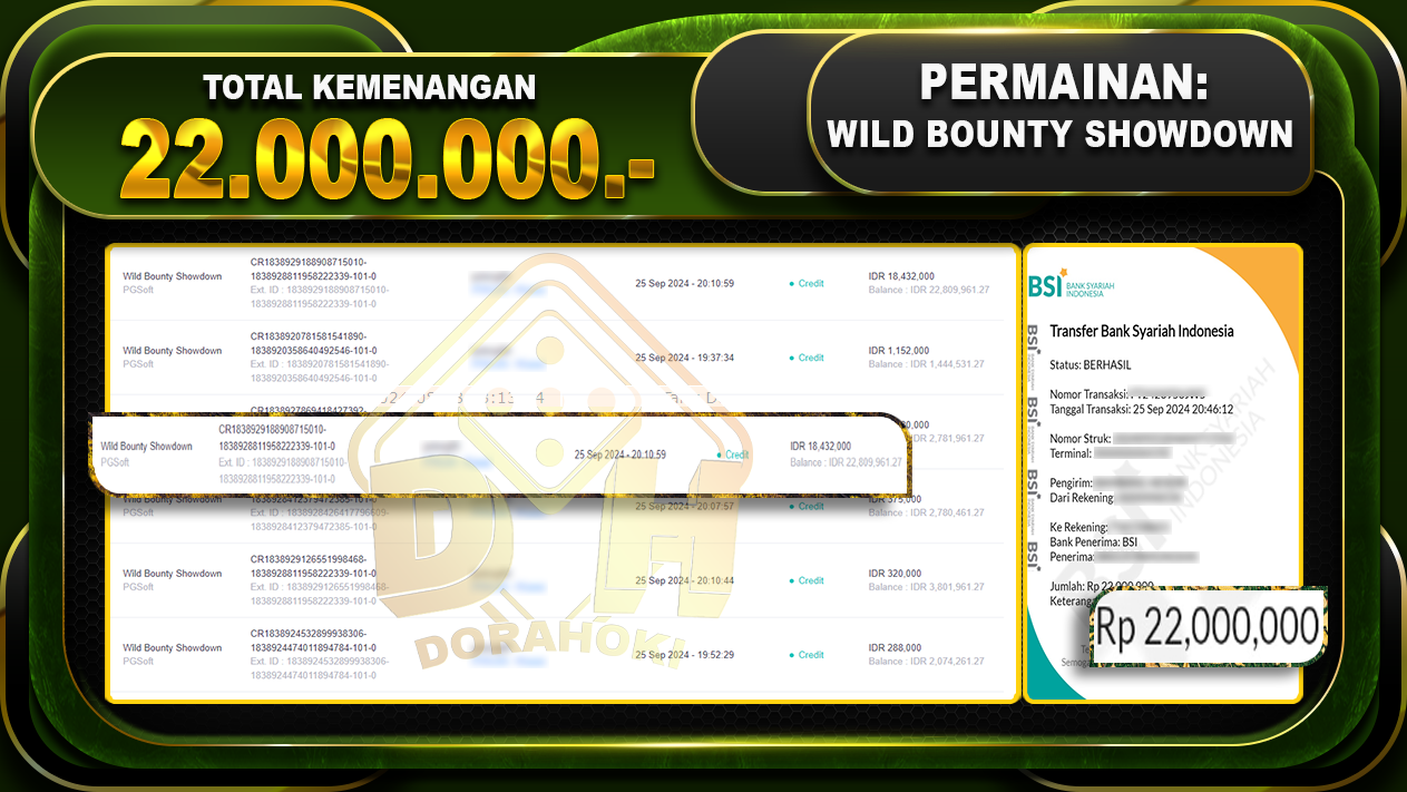 Wild Bounty Showdown Rp.22.000.000